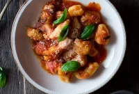 Gnocchi in Fresh Tomato Basil Sauce