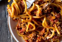 Pici Pasta with Tuscan Sausage Ragù: Rustic Italian Recipe