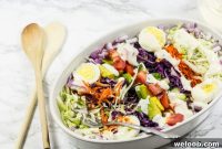Cameroonian Garden Salad with Creamy Dressing (Video)