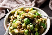Sautéed Brussels Sprouts with Dates and Walnuts for Fall Meals
