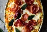 Butternut Squash Lasagna with Sage, Prosciutto & Goat Cheese