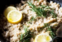 Rosemary Lemon White Bean Mash Recipe for Smashed Beans