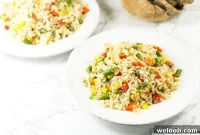Creamy Coconut Fried Rice with Toasted Coconut and Lime