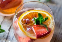 Cointreau Rose Cocktail with Fresh Strawberries