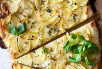 Thyme & Melted Cheese Potato Pizza Recipe
