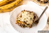 Plantain Lasagna (Pastelón): Sweet Plantain & Ground Beef Casserole