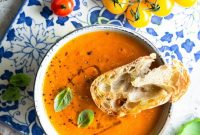 Creamy Roasted Tomato Soup Recipe with Fresh Herbs