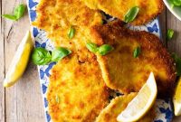 Italian Chicken Cutlets with Spinach Pesto Sauce