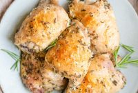 Crispy Italian-Style Baked Chicken Thighs with Herbs