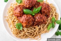 Juicy Baked Chicken Meatballs with Garlic Parmesan Sauce