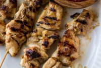 Juicy Grilled Chicken Skewers with Garlic Herb Marinade