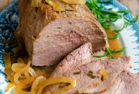 Italian-Style Roast Beef with Marsala Sauce and Caramelized Onions