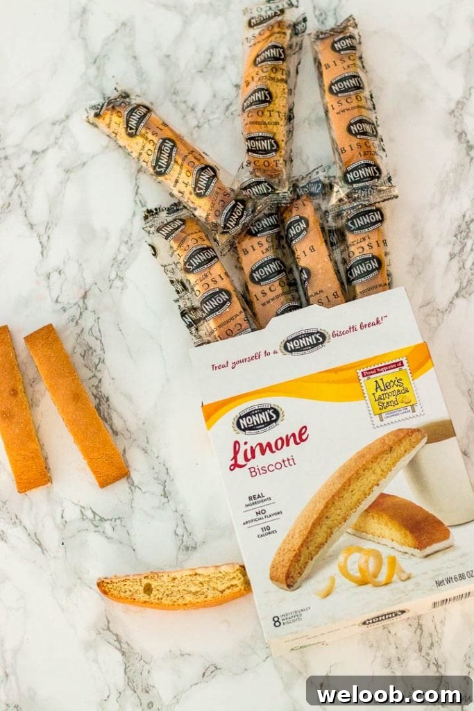 Nonni's Biscotti portion packs