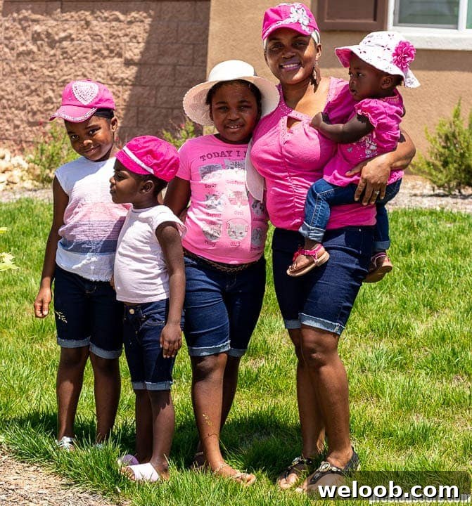 mother and four daughters