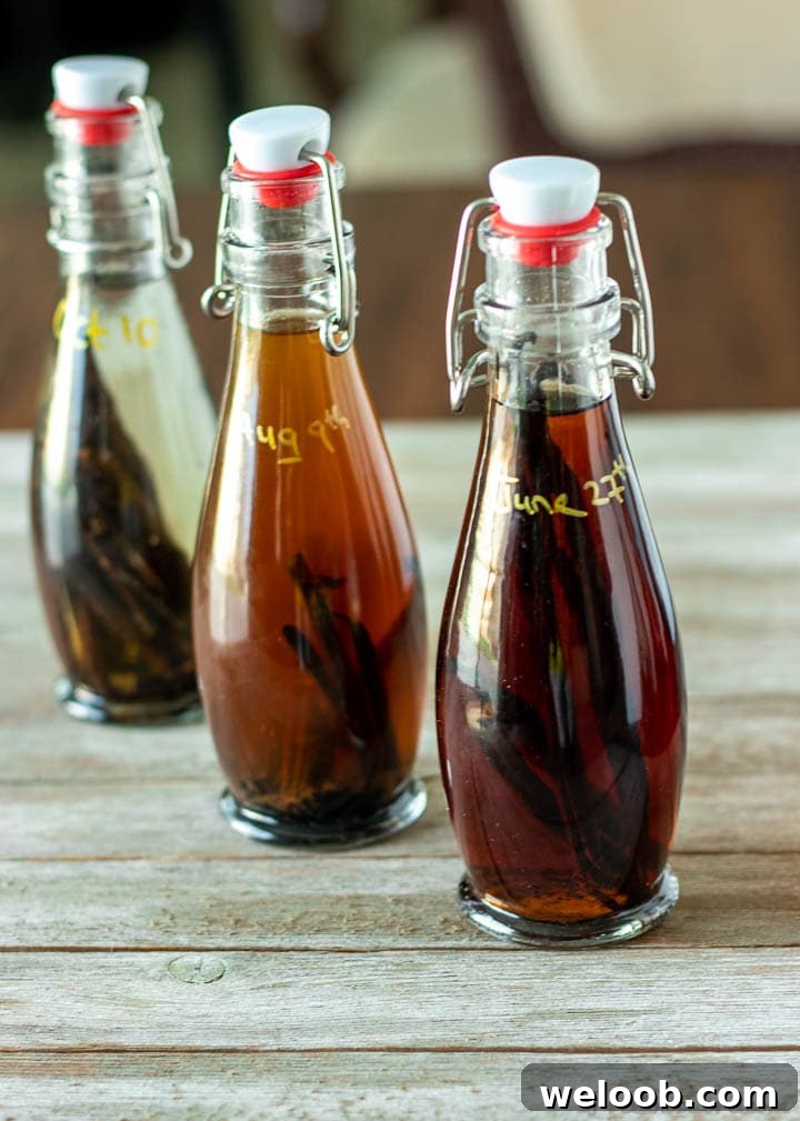 3 bottles of vanilla extract