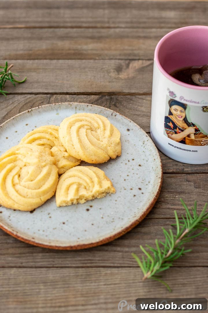 Butter Cookies served with tea
