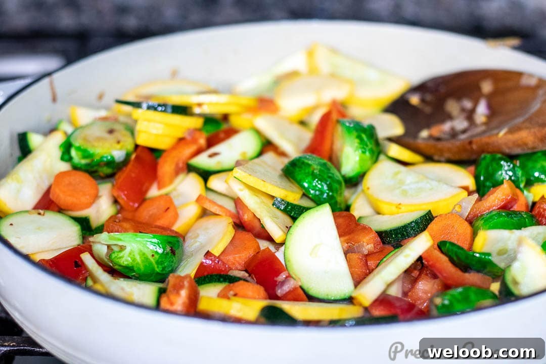 All vegetables in  pot