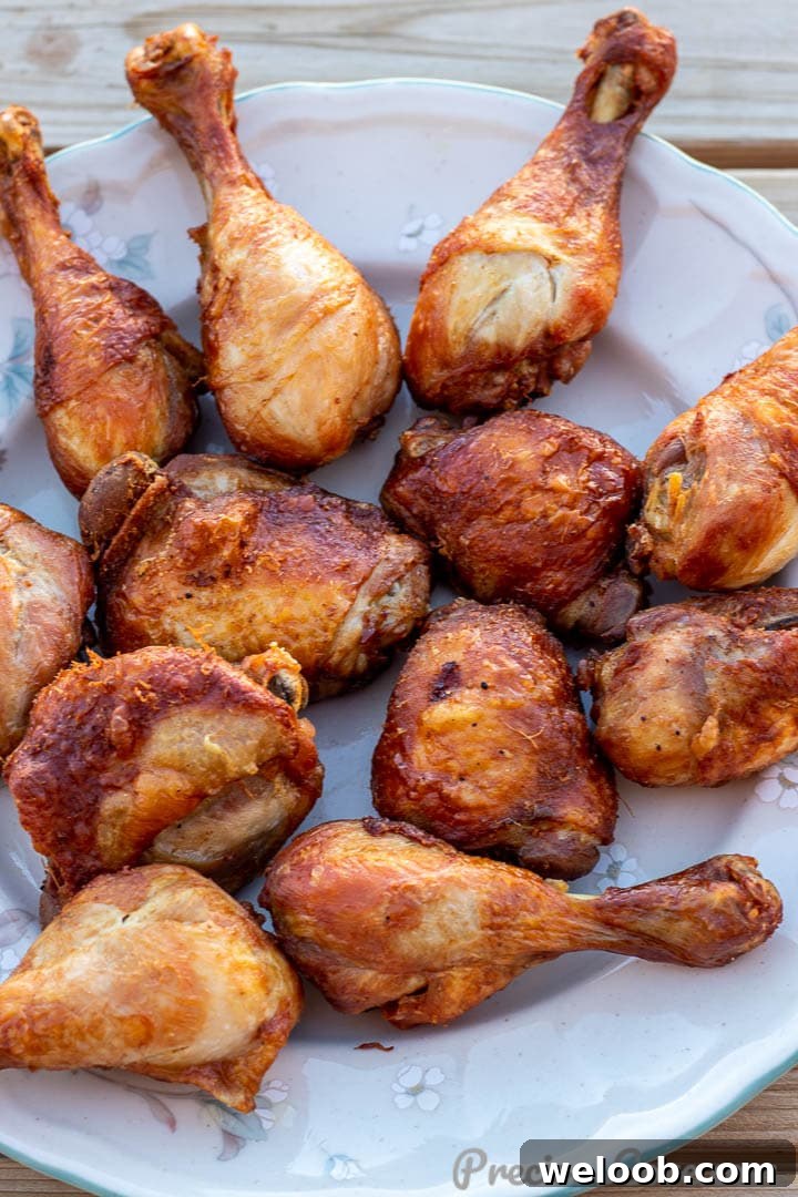 cooked chicken for jollof rice on a serving platter