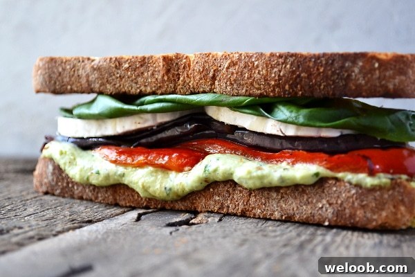 roasted veg sandwich www.insidetherustickitchen.com