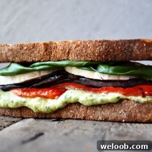 roasted veg sandwich www.insidetherustickitchen.com