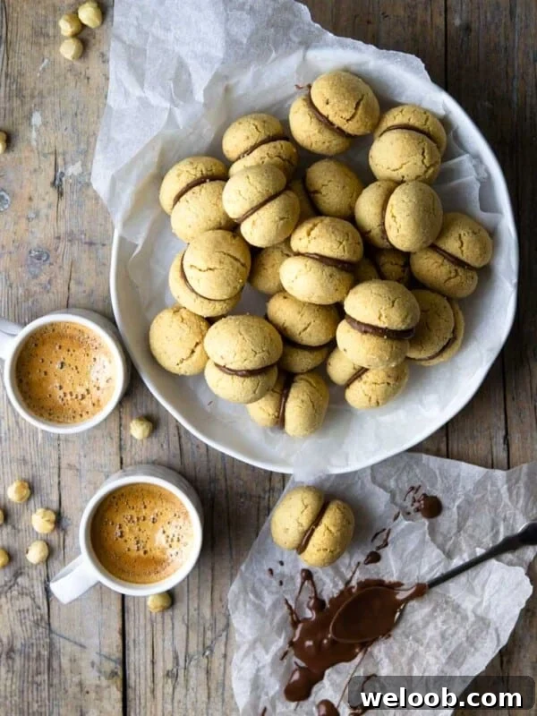 Lady's kisses cookies in a large bowl