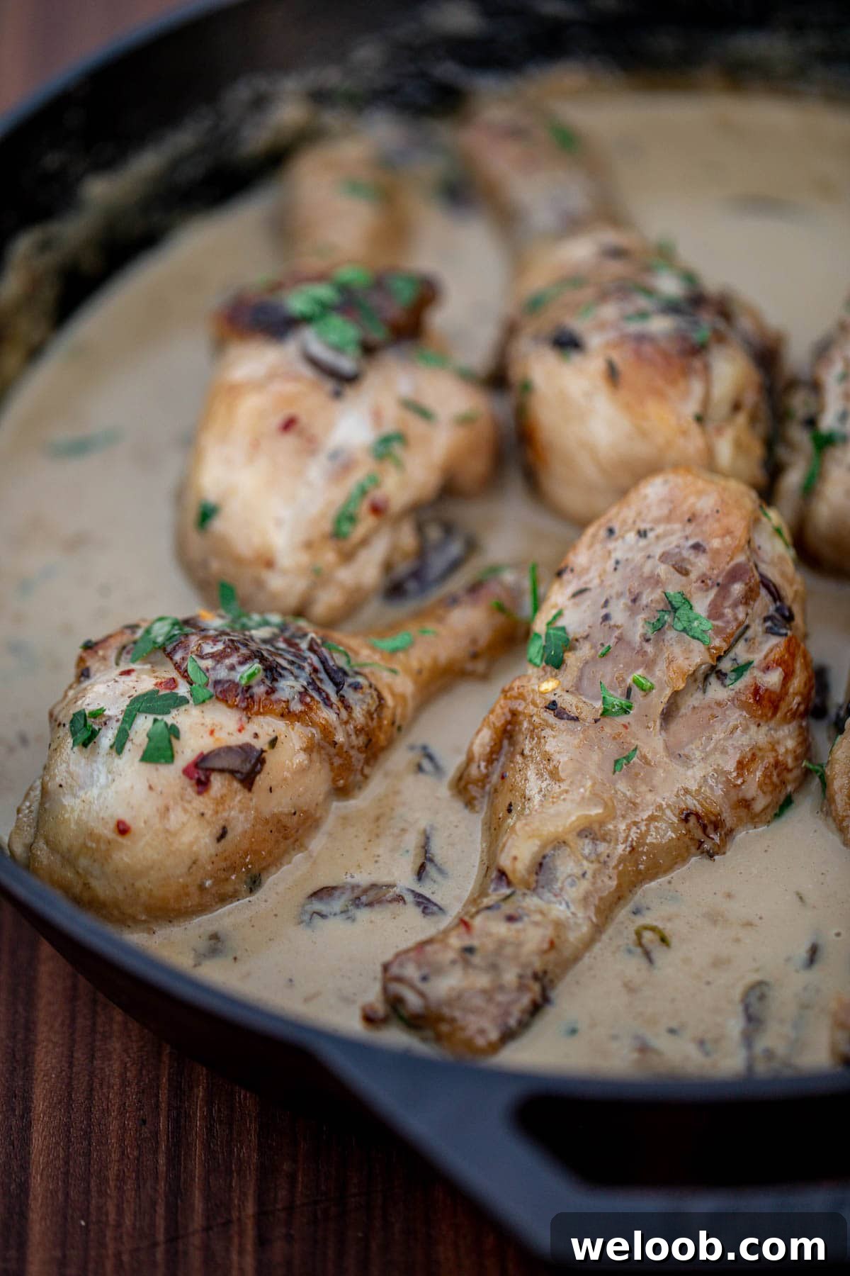 Creamy chicken drrumsticks