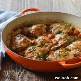 Chicken Tagine in a cast iron braiser