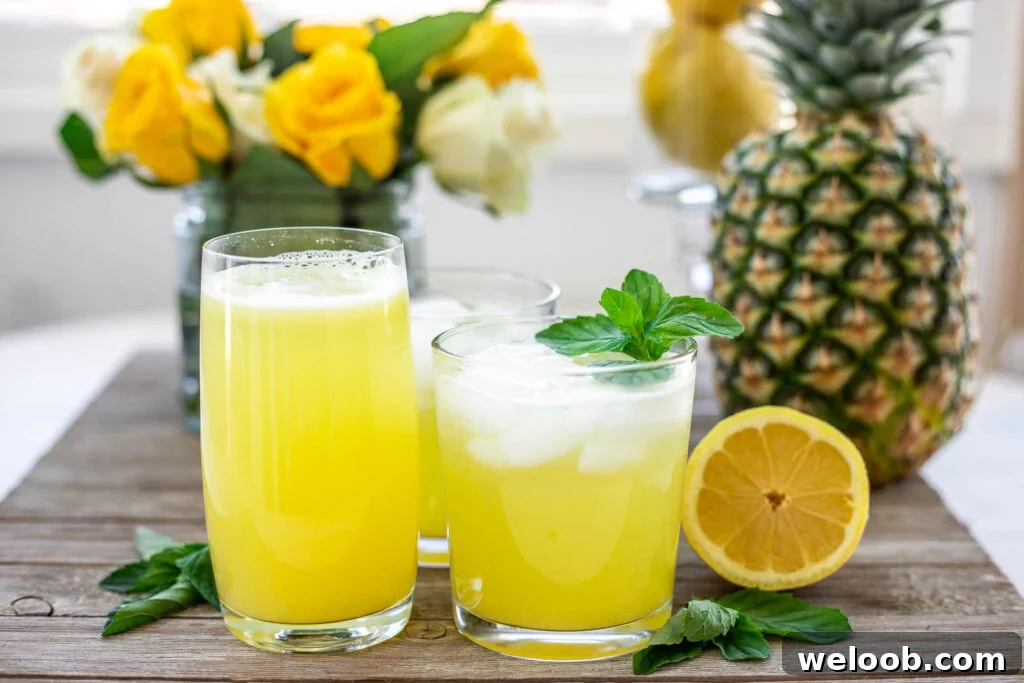 Landscape photo of tropical lemonade