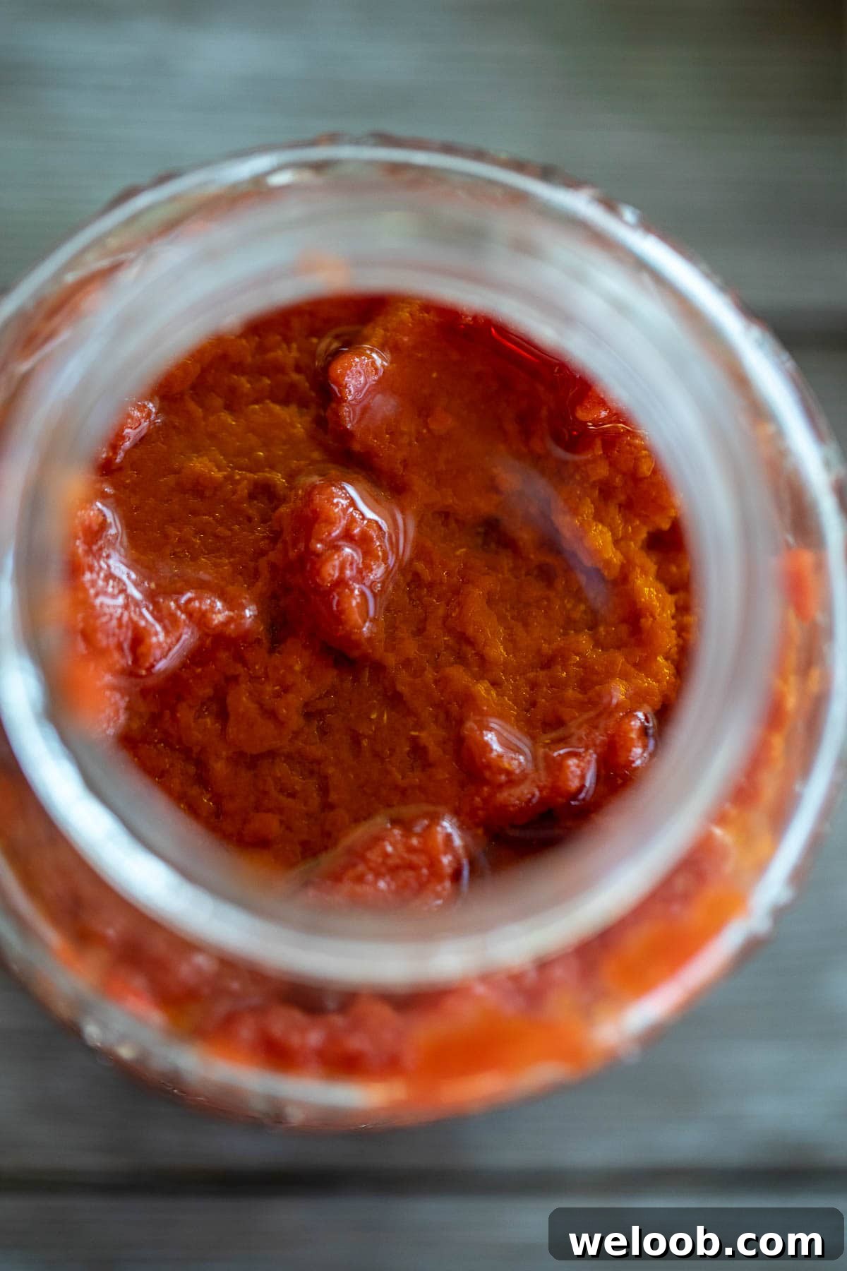 Tomato Paste in Mason Jar