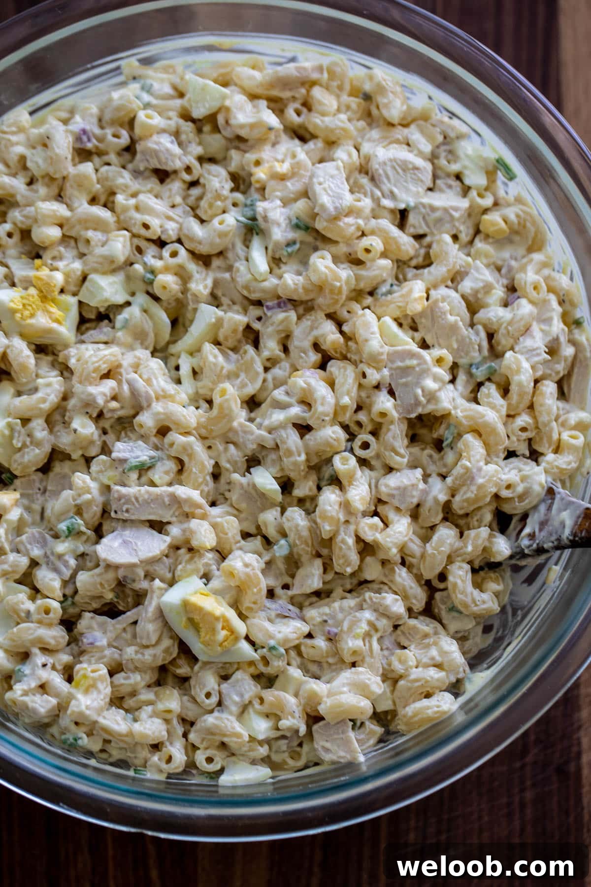 Mixed creamy macaroni salad