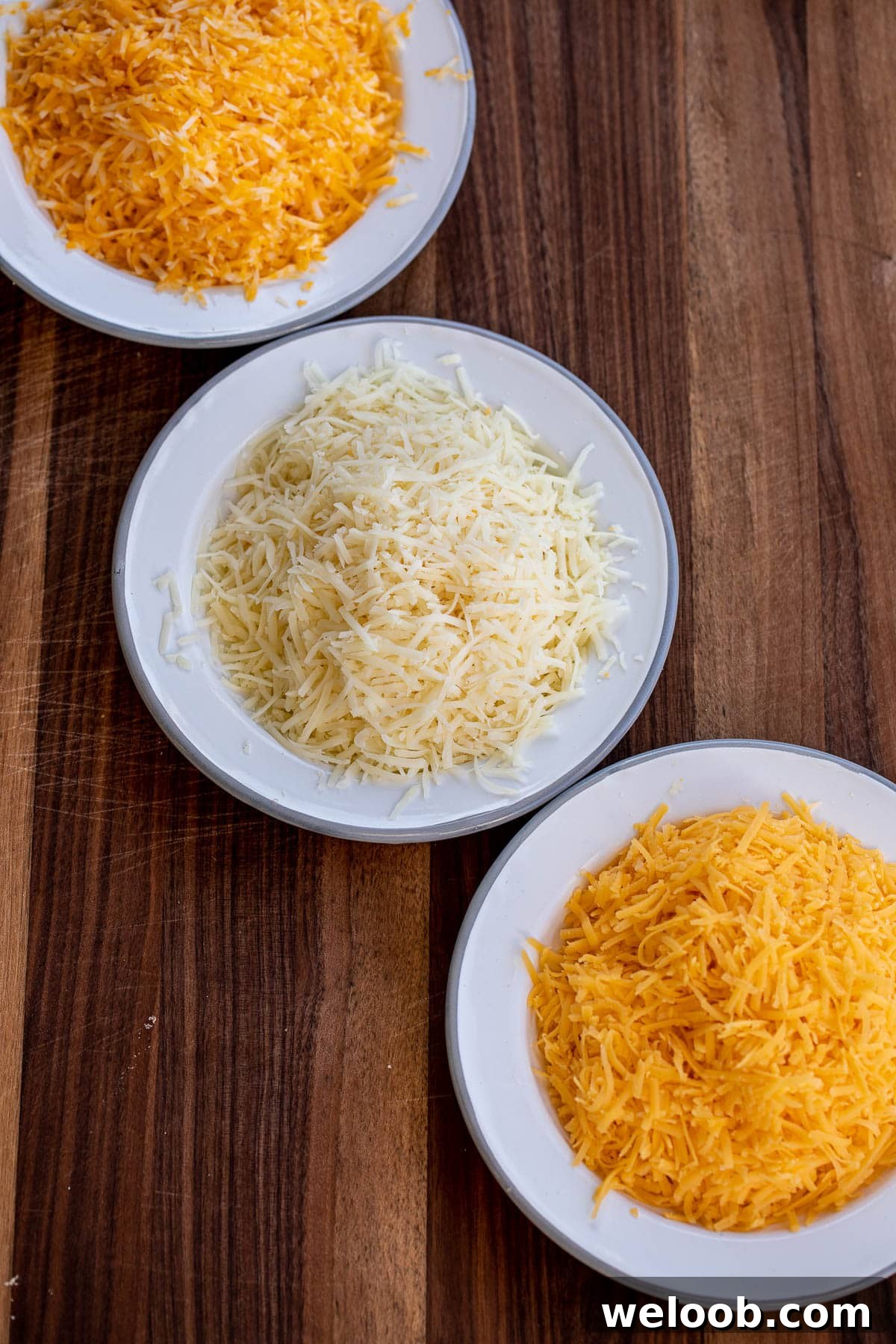 3 cheeses for mac and cheese
