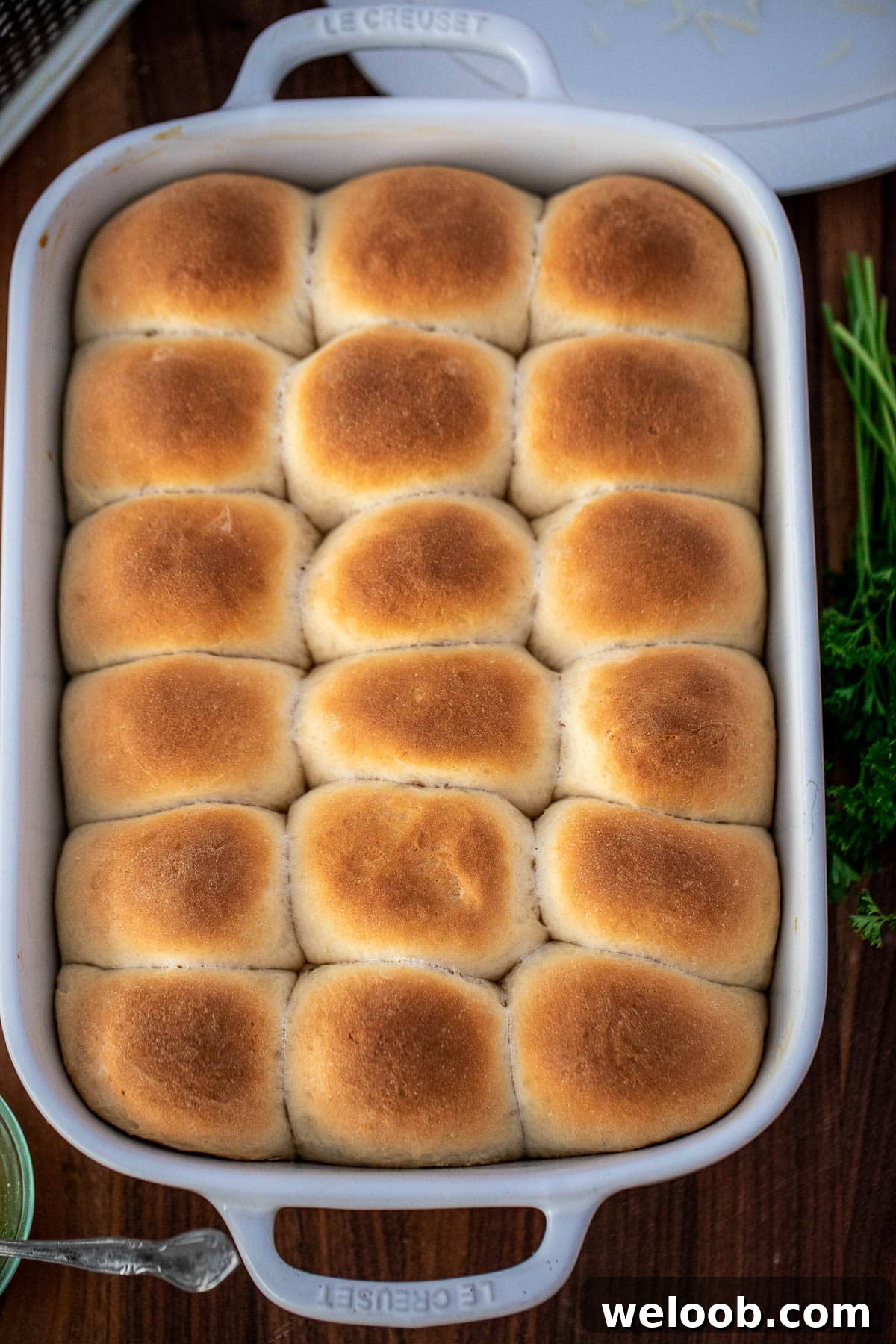 Baked Rolls in bowl