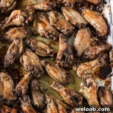 Oven Grilled Jerk Wings on a tray