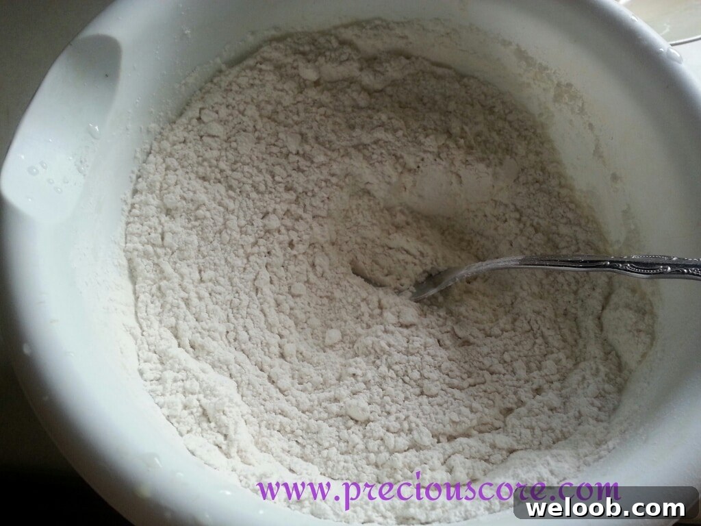 Mixing dry ingredients