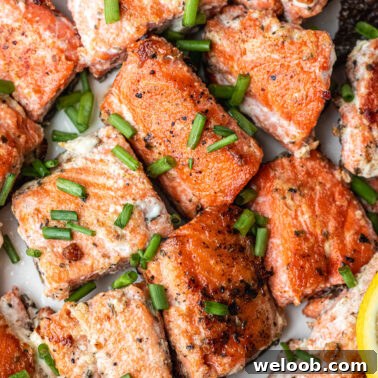 Square image of salmon.