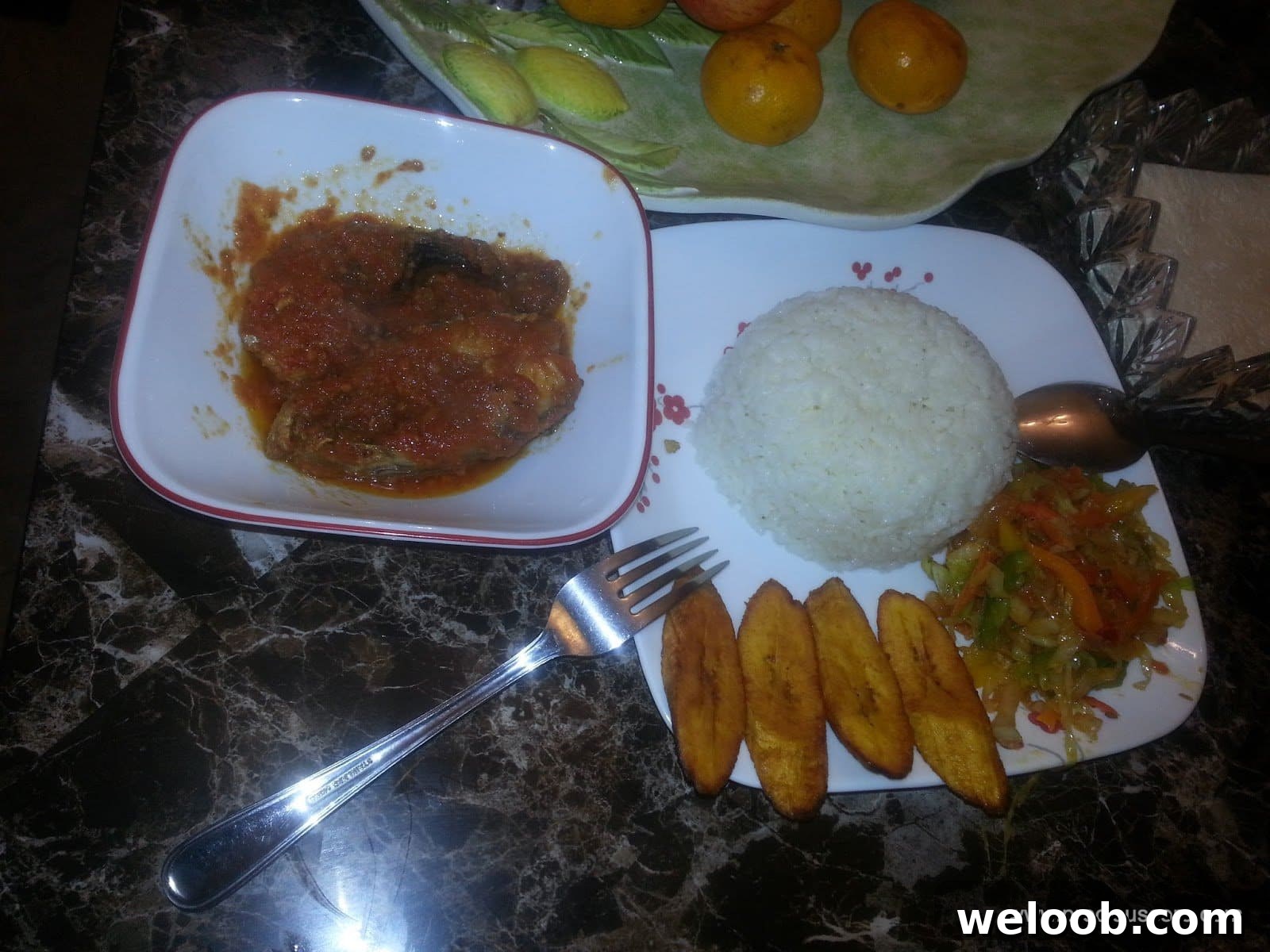 Served mixed vegetables