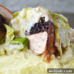 Cheesy leeks with chicken