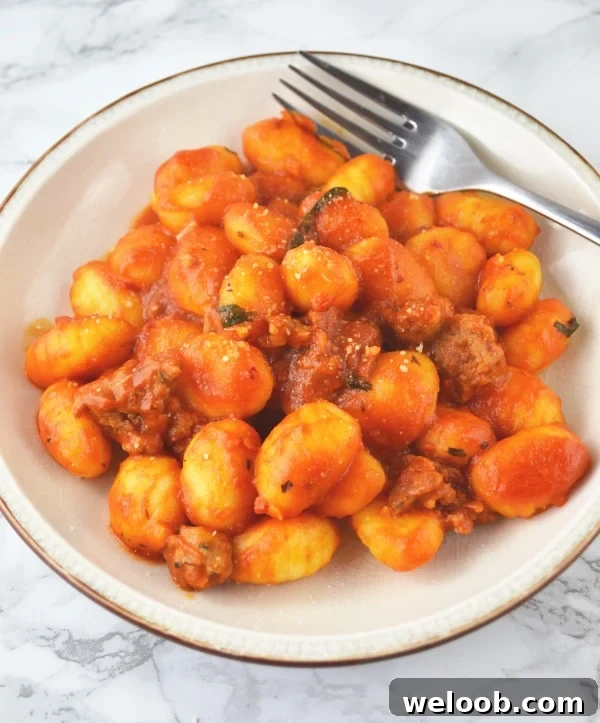 Gnocchi with tomato and Nduja www.insidetherustickitchen.com