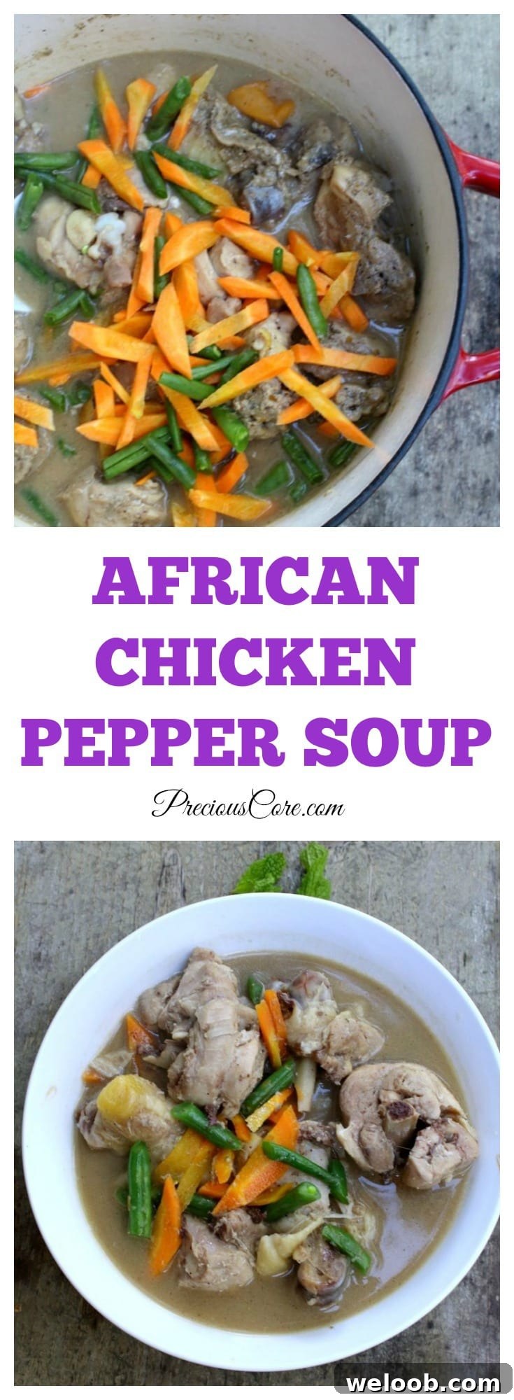 How to make African chicken pepper soup-.