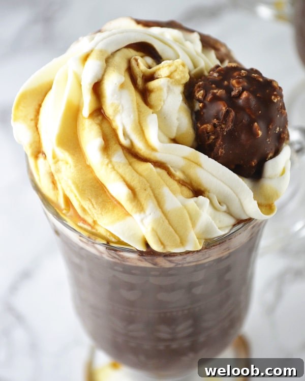 Baileys Hot Chocolate with Maple Whipped Cream