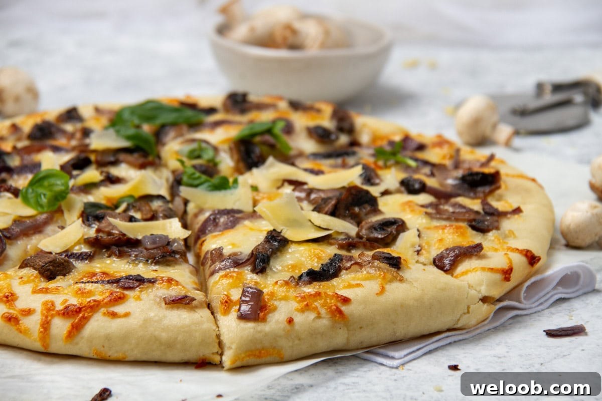 Landscape image of pizza.