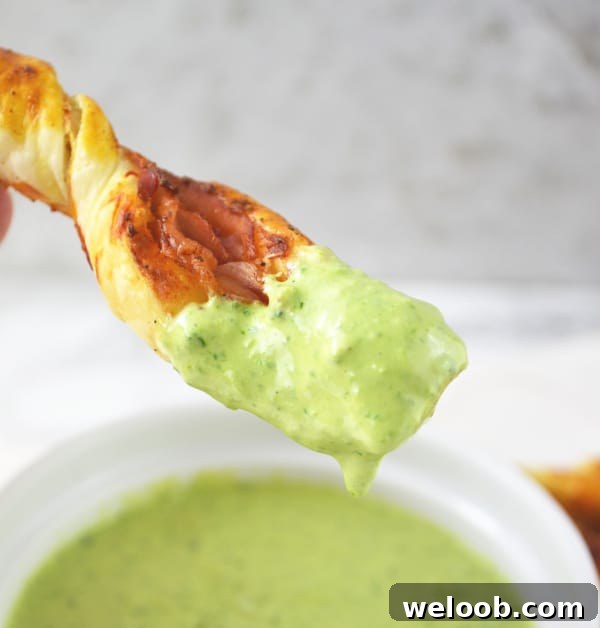 Sour cream pesto dip with prosciutto dippers www.insidetherustickitchen.com