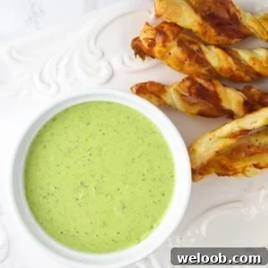 You will love this Sour Cream Pesto Dip with Prosciutto Dippers