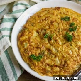 Spaghetti Omelette Recipe