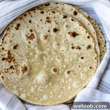 Shawarma bread on linen.
