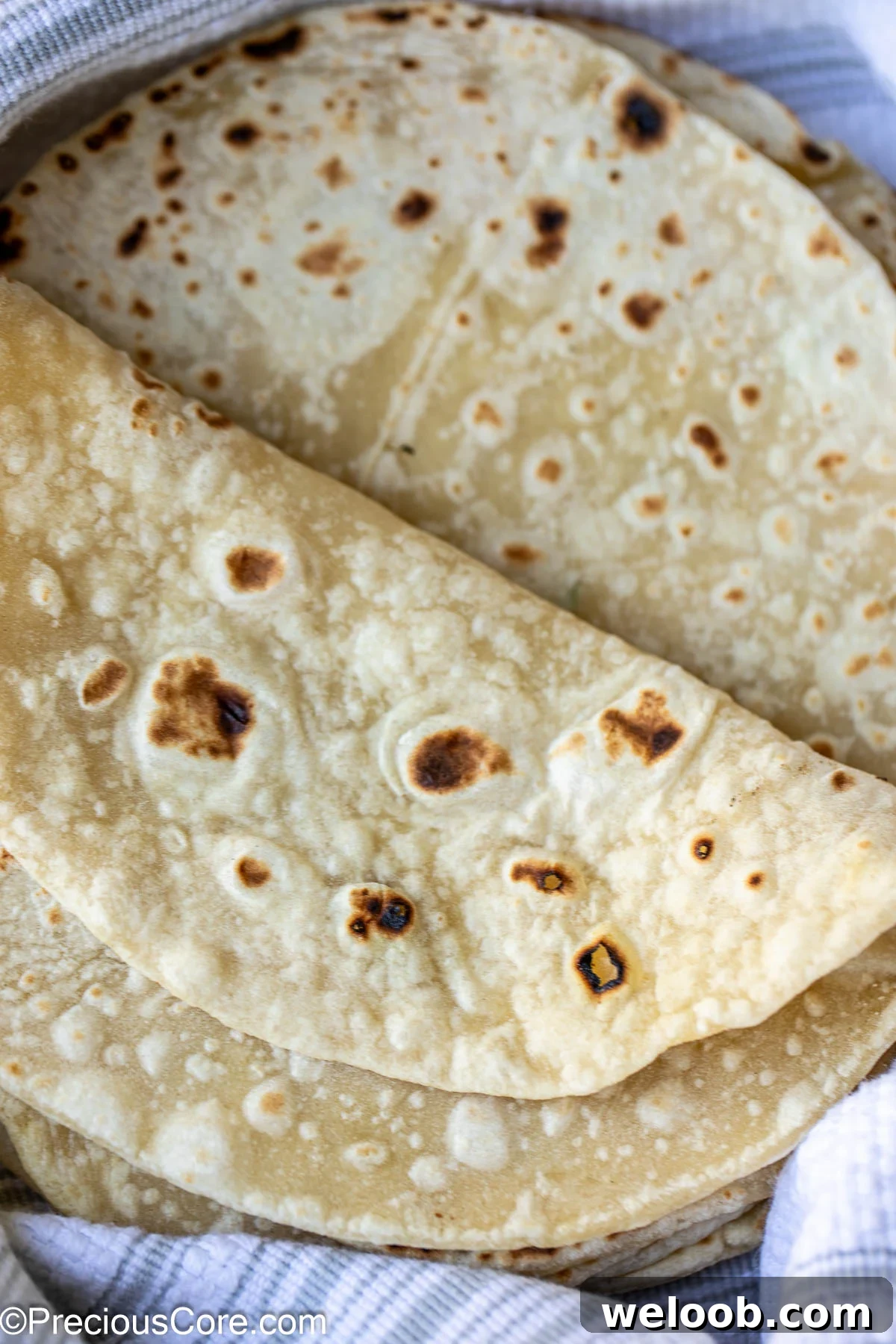 Folded over piece of shawarma bread.