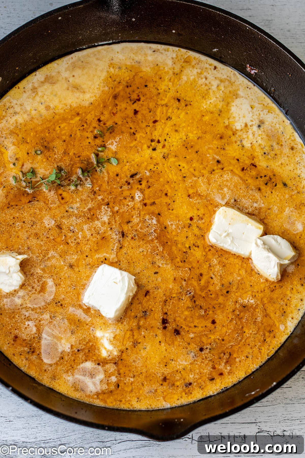 Making cream sauce for Steak and Pasta.
