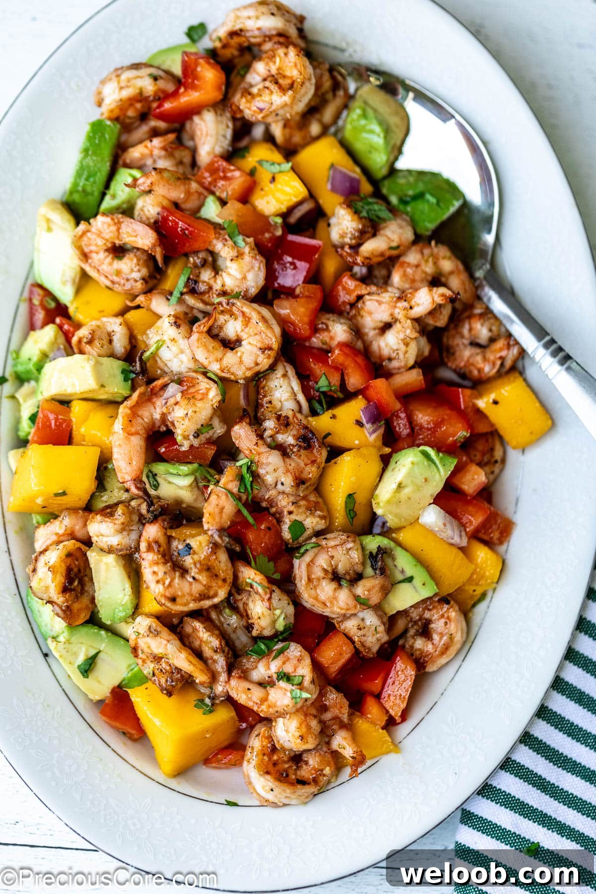 Tossed Mango Shrimp Salad.