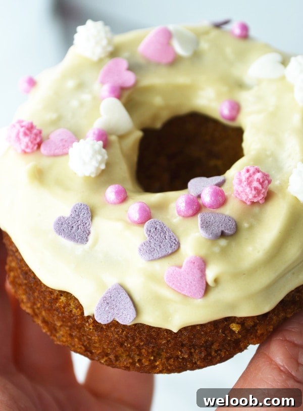 carrot cake doughnuts with maple frosting
