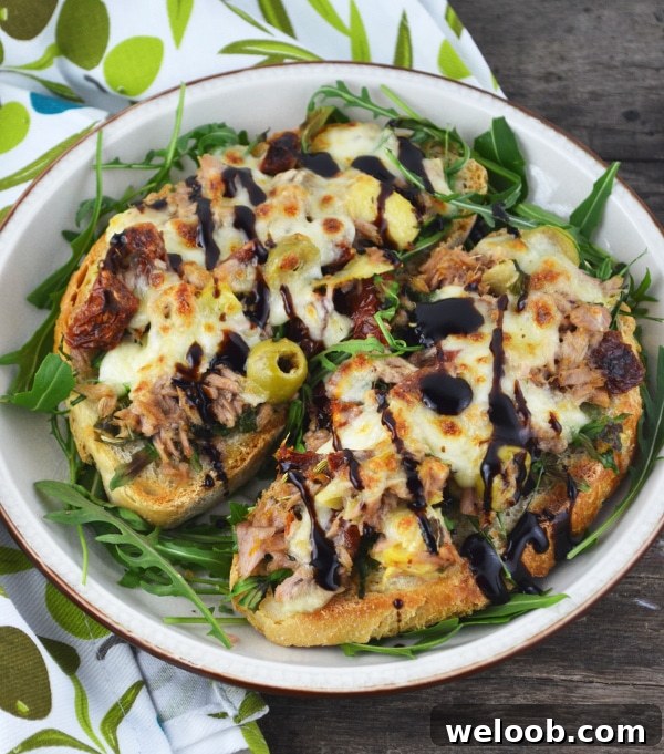 Mediterranean tuna melt